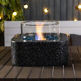 Tabletop Fire Pit with Glass Wind Guard W853P154499