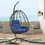 W87437581 Navy Blue+Steel+Yes+Complete Patio Set+Water Resistant Frame