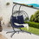 2 Person Outdoor Rattan Hanging Chair Patio Wicker Egg Chair