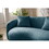 Modern Curved Sofa, Boucle Fabric Couch for Bedroom, Office, Apartment, Blue W876102840