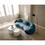 Modern Curved Sofa, Boucle Fabric Couch for Bedroom, Office, Apartment, Blue W876102840