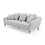 Modern Fabric Upholstered Sofa with Three Cushions, 2 Pillows, Light Grey W876112686