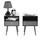 Update Modern Nightstand with 1Drawers, Suitable for Bedroom/Living Room/Side Table (Dark Grey) W87654578