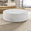 31.49" Round coffee table, Sturdy Fiberglass table for Living Room, White, No Need assembly.WHITE W876P154744