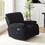 360 Degree Swivel Fabric Single Sofa Heavy Duty Reclining Chair for Living Room, BLACK W876P189607