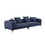 108.3" Modern Sofa Couch 4-Seater Fabric Sofa for Livingroom Office BLUE W876S00044