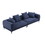 108.3" Modern Sofa Couch 4-Seater Fabric Sofa for Livingroom Office BLUE W876S00044