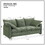 Mid-century Sofa 3 Seater Cozy Couch for Living room Apartment Lounge Bedroom, Green W876S00162