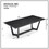 Rectangular MDF Dining Table Mid Century for Dining Room Balcony Cafe Bar Conference Matt black W876S00165