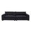 104.72 inch Fabric Couches for Living Room, Mid Century Loveseat Sofas Armrest Couch for Bedroom, Apartment, Office BLACK W876S00175