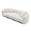 110.23" Oversized Sofa Comfy Teddy Boucl&#233; Couch with 4 Pillows Premium 3-Seater Bubble Couch for Living Room/Bedroom,Home/Office BEIGE W876S00198