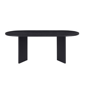 Wood Dining Table Kitchen Table Small Space Dining Table black desk top W876S00022