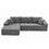 L Shape Sectional Sofa Couches Modular Sectional Living Room Sofa Set Upholstered Sleeper Sofa for Living Room, Bedroom, Salon,.GREY W876S00216