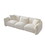 Mid Century Modern Couch 3-Seater Sofa Upholstered for Living Room, Bedroom, Beige W876S00251
