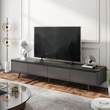 Contemporary TV Stand with 4 Drawers Media Console for TVs Up to 70