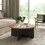 35 inch Modern Retro Round Coffee Table for Living Room and Bedroom W881135115