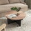 35 inch Modern Retro Round Coffee Table for Living Room and Bedroom W881135115