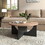 35 inch Modern Retro Round Coffee Table for Living Room and Bedroom W881135115