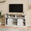 58 inch TV Stand with Storage Cabinet and Shelves, TV Console Table Entertainment Center for Living Room, Bedroom W881140539