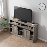 58 inch TV Stand with Storage Cabinet and Shelves, TV Console Table Entertainment Center for Living Room,Bedroom W881140540