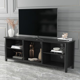 TV Stand Storage Media Console Entertainment Center, Tradition Black, Wihout Drawer W88137231