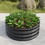 11.4" Tall Round Raised Garedn Bed, Metal Raised Beds for Vegetables, Outdoor Garden Raised Planter Box, Backyard Patio Planter Raised Beds for Flowers, Herbs, Fruits Black W91282441