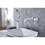 BATHROOM FAUCET Single Handle Bathroom Sink Faucet, Vanity Faucet for Bathroom Sink, with Pop Up Drain Stopper & Water Supply Hoses W928100902