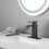 Waterfall Spout Bathroom Faucet,Single Handle Bathroom Vanity Sink Faucet W928103317