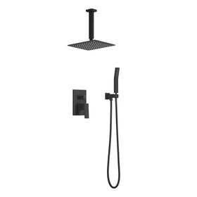 Ceiling Mounted Shower System Combo Set with Handheld and 12"Shower head W928104648