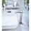 Waterfall Spout Bathroom Faucet,Single Handle Bathroom Vanity Sink Faucet W928106428