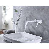 Single Lever Handle Wall Mounted Bathroom Faucet W928111744
