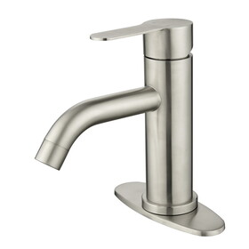 Waterfall Spout Bathroom Faucet,Single Handle Bathroom Vanity Sink Faucet W928111886