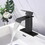 Waterfall Spout Bathroom Faucet,Single Handle Bathroom Vanity Sink Faucet W928112592
