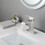 Waterfall Spout Bathroom Faucet,Single Handle Bathroom Vanity Sink Faucet W928112593