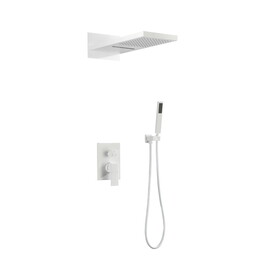 Shower System,Waterfall Rainfall Shower Head with Handheld, Shower Faucet Set for Bathroom Wall Mounted W928114825