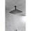 16 inch Square Rain Shower Head Matte Black 304 Stainless Steel Showerhead W928114916