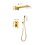 Shower System,Waterfall Rainfall Shower Head with Handheld, Shower Faucet Set for Bathroom Wall Mounted W928115069