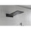 Shower System Square Bathroom Luxury Rain Mixer Shower Combo Set Pressure Balanced Shower System with Shower Head, Hand Shower, Slide Bar, Shower Arm, Hose, and Valve Trim W928115128