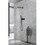 Brass Matte Black Shower Faucet Set Shower System 10 inch Rainfall Shower Head with Handheld Sprayer Bathroom Luxury Rain Mixer Combo Set, Rough-in Valve Included W928115129