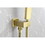Brushed Gold Shower System, Bathroom 10 inches Rain Shower Head with Handheld Combo Set, Wall Mounted High Pressure Rainfall Dual Shower Head System, Shower Faucet Set with Valve and Trim W928115309