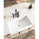 37"L x 19" W Farmhouse/Apron Front White Kitchen Sink W92850237