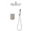 Ceiling Mounted Shower System Combo Set with Handheld and 10"Shower head W92850253