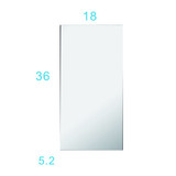 18 in. W x 36 in. H Single Door Recessed or Surface Mount Medicine Cabinet in W92851422