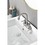 4 inch 2 Handle Centerset gold Lead-Free Bathroom Faucet, with Copper Pop Up Drain and 2 Water Supply Lines W92851738