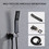 Shower System Shower Faucet Combo Set Wall Mounted with 10" Rainfall Shower Head and handheld Shower faucet W92856802