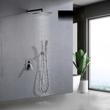 Shower System Shower Faucet Combo Set Wall Mounted with 12