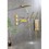 Wall Mounted Waterfall Rain Shower System with 3 Body Sprays & Handheld Shower W92858570