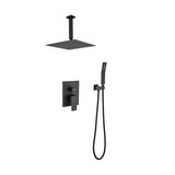 Ceiling Mounted Shower System Combo Set with Handheld and 12