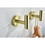 6-Pieces Brushed Gold Bathroom Hardware Set SUS304 Stainless Steel Round Wall Mounted Includes Hand Towel Bar,Toilet Paper Holder,Robe Towel Hooks,Bathroom Accessories Kit W92864278