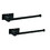 2 Pack Paper Towel Holder Wall Mount, Black Paper Towel Holder Under Cabinet, Self Adhesive Paper Towel Holders, Kitchen Towel Holder for Kitchen Organization and Storage (12inch, 2 Pack) W92867768
